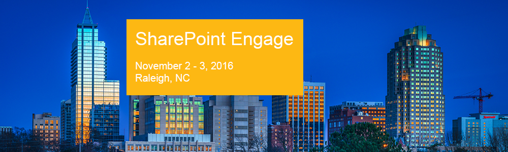 SharePoint Engage Raleigh 2016